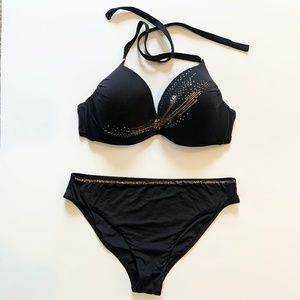 *New* Cosmos Black & Gold Underwire Bikini